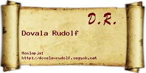 Dovala Rudolf névjegykártya