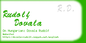 rudolf dovala business card